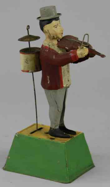 Appraisal: GUNTHERMANN ONE-MAN BAND MUSICIAN Germany whimsical depiction of standing figure