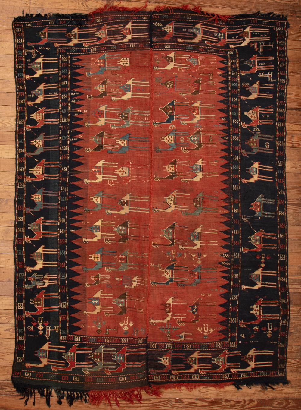 Appraisal: Camel Verneh Rug Southwest Caucasus c ft x ft in