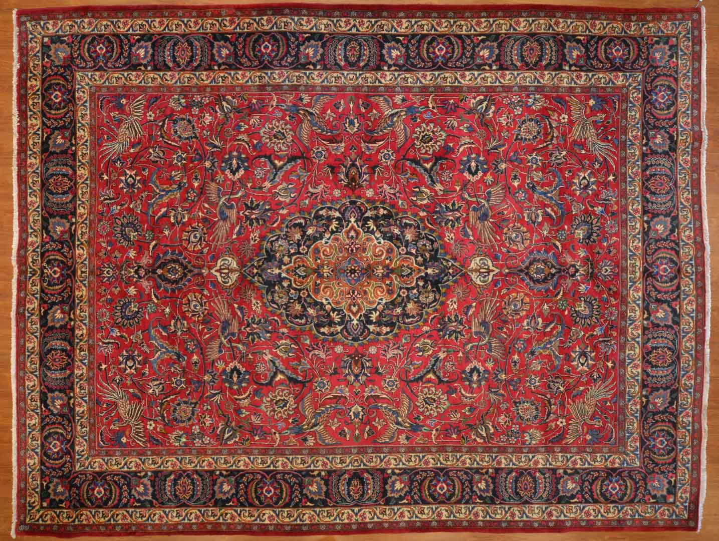 Appraisal: Persian Meshed carpet approx x Iran modern Condition Excellent condition