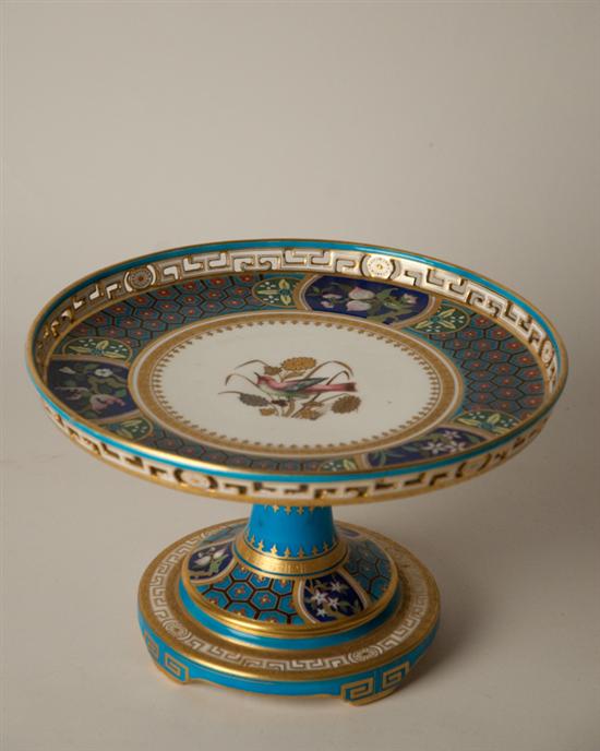 Appraisal: A th C English Cake Stand probably Minton round openwork