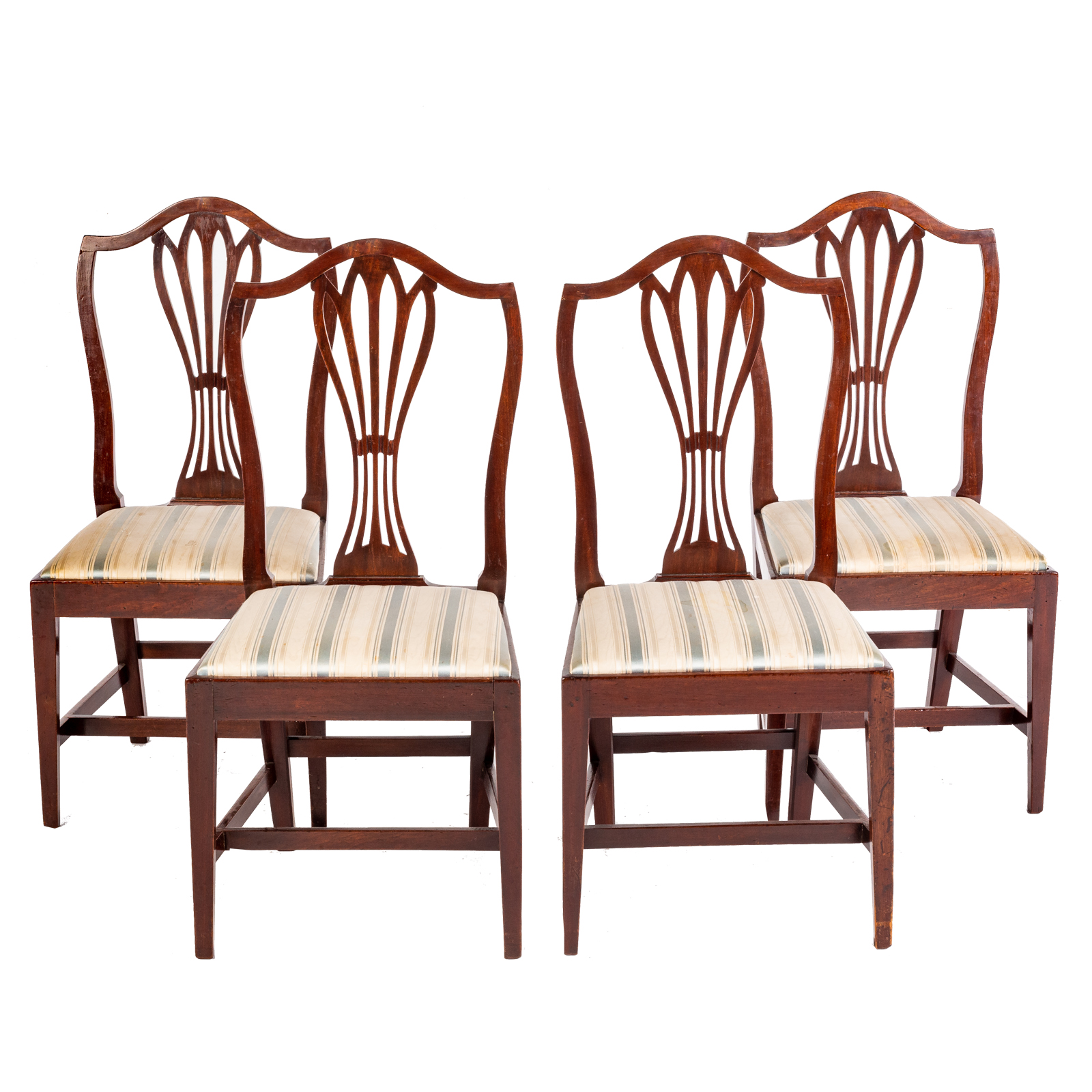 Appraisal: SET OF FOUR CENTENNIAL MAHOGANY SIDE CHAIRS Maryland circa with