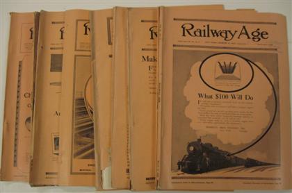 Appraisal: Lot Railroad Gazette Railway Age New York - c s