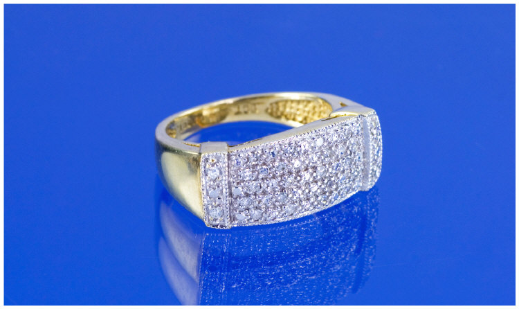 Appraisal: ct Gold Diamond Dress Ring Pave Set With Round Diamonds