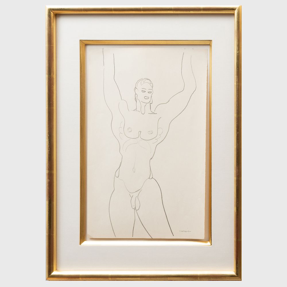 Appraisal: Gaston Lachaise - Untitled Pencil on paper signed 'G Lachaise'