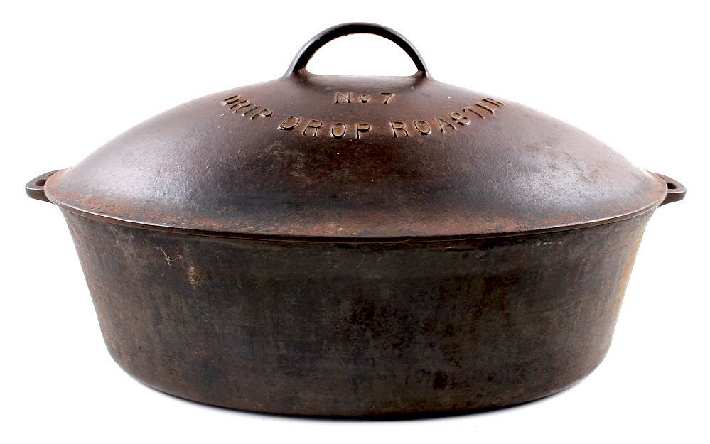 Appraisal: Wagner Ware Cast Iron Large No Oval Roaster For your