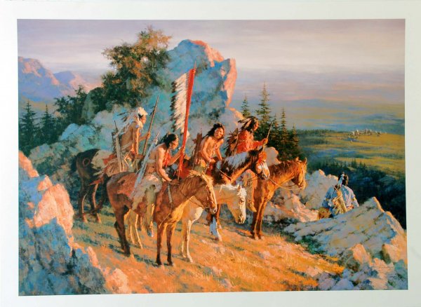 Appraisal: Howard Terpning American - Limited Edition print Gold Seekers to