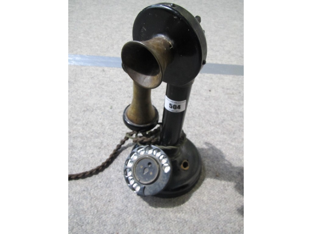 Appraisal: s pedestal telephone