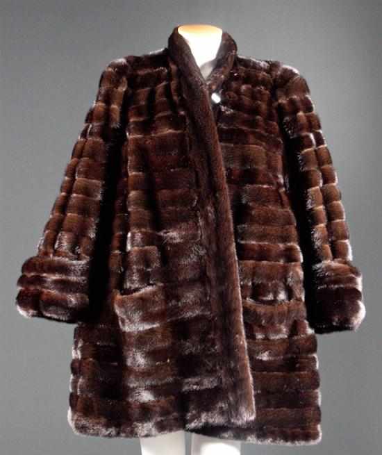 Appraisal: Lady's mink knee length coat retailed by J Mendel approximately