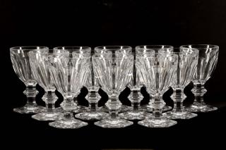 Appraisal: Set of Baccarat Harcourt Water Goblets Baccarat French - designed