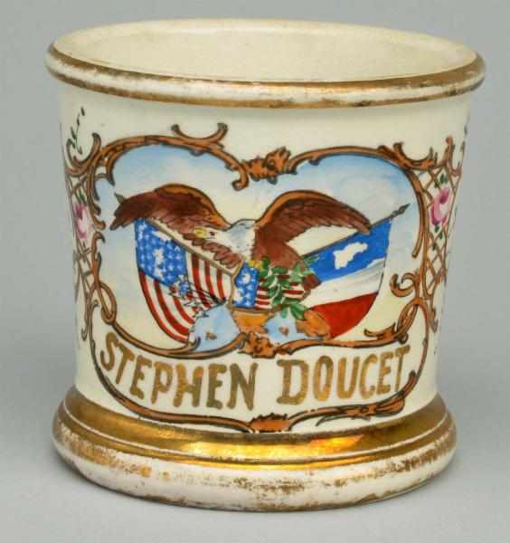 Appraisal: Scenic Eagle Shaving Mug Gilded Steven Doucet Royal China International