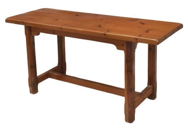 Appraisal: Rustic Spanish wood work table th c having long rectangular