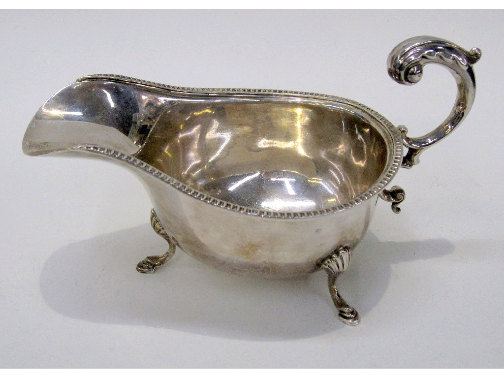 Appraisal: Silver sauce boat Birmingham