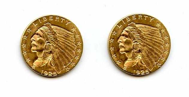 Appraisal: -D Both coins are virtually Uncirculated each with good color