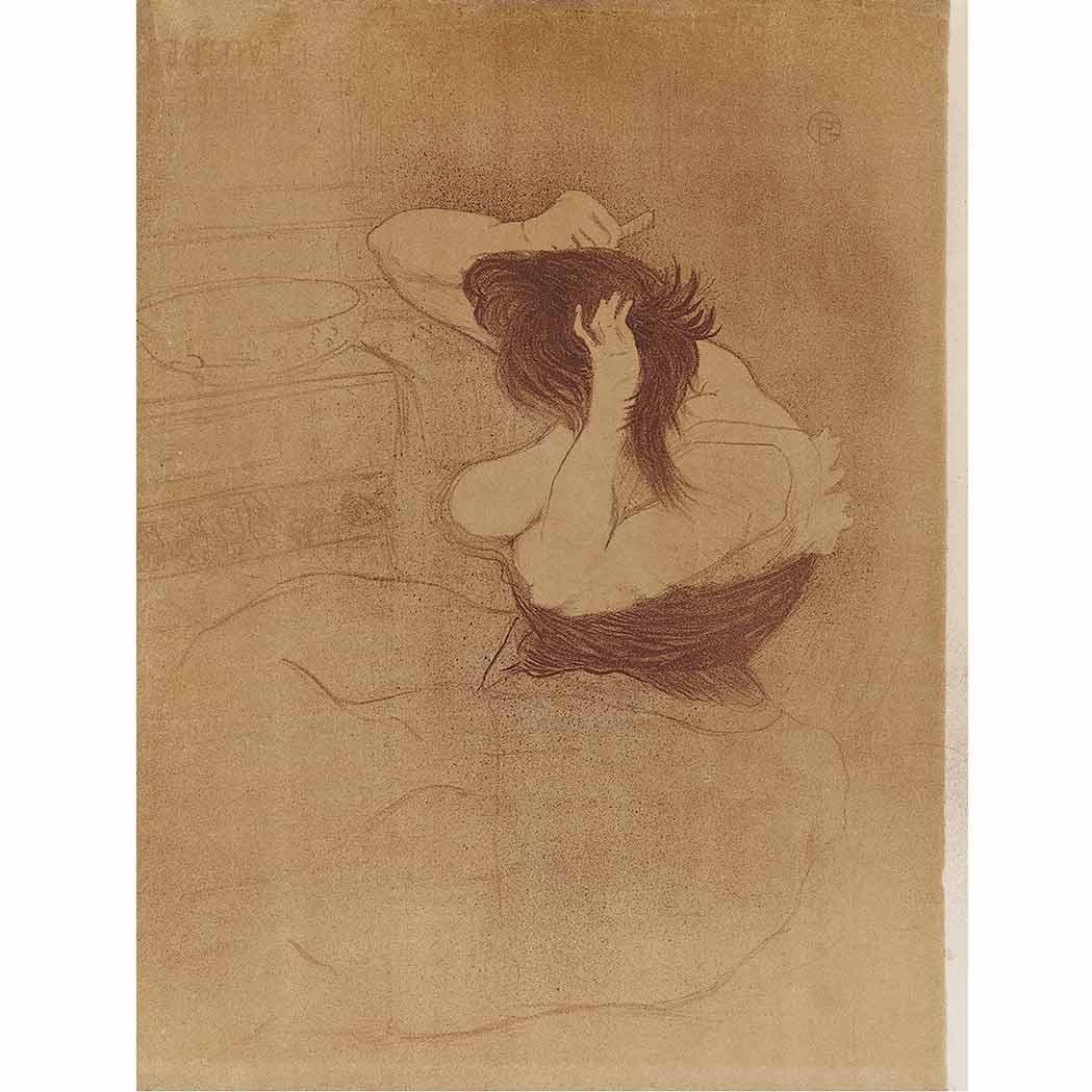 Appraisal: Henri Toulouse-Lautrec FEMME QUI SE PEIGNE D A W Color