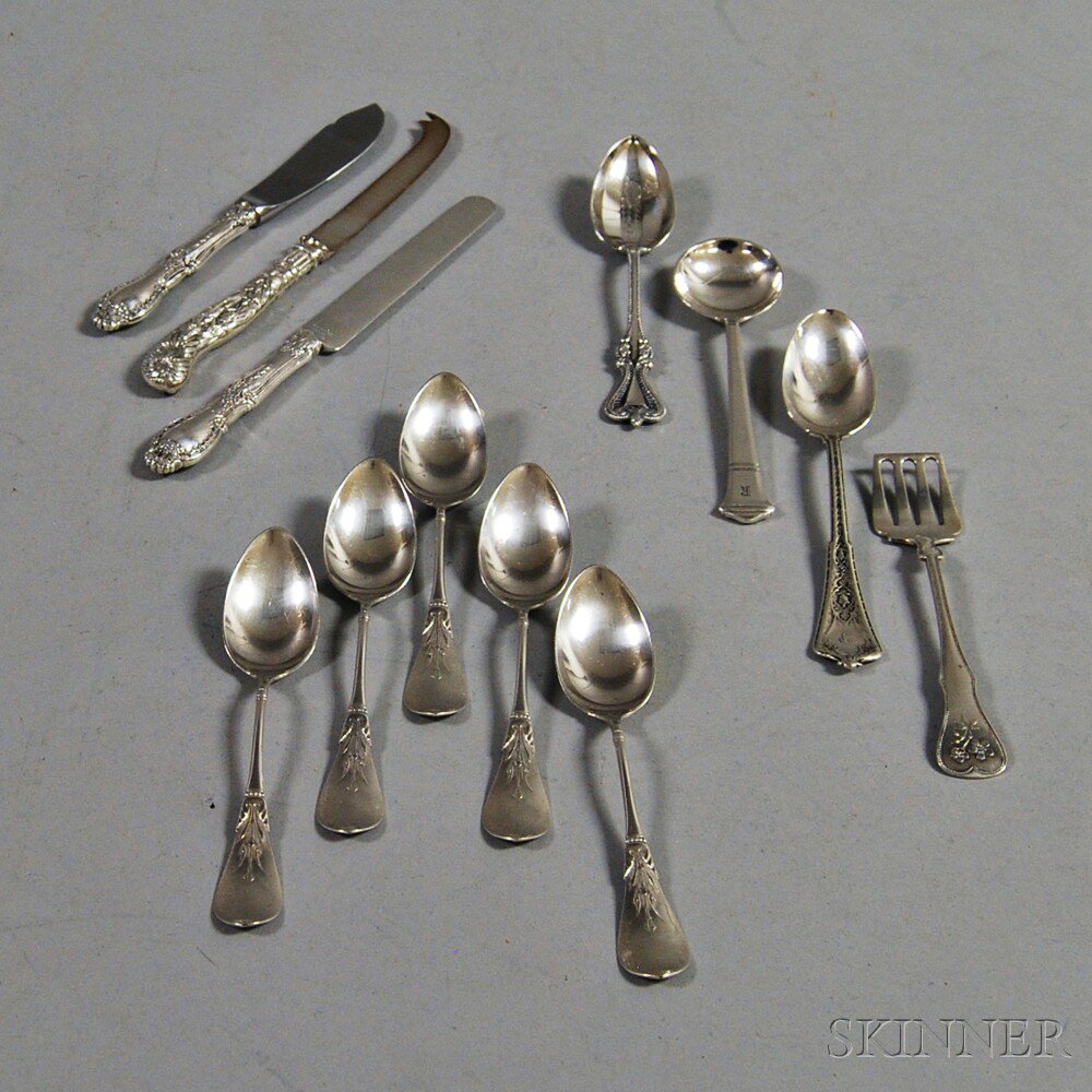 Appraisal: Group of Sterling Silver Flatware including five Gorham teaspoons a