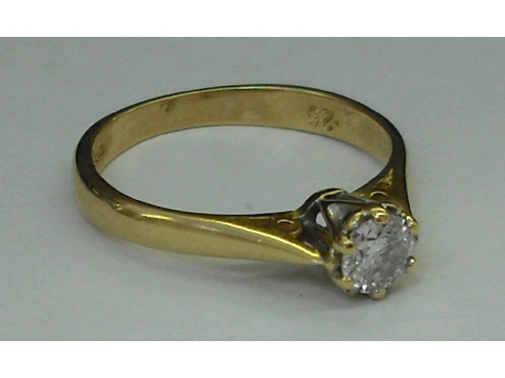 Appraisal: ct diamond solitaire diamond ring ct approx size I J