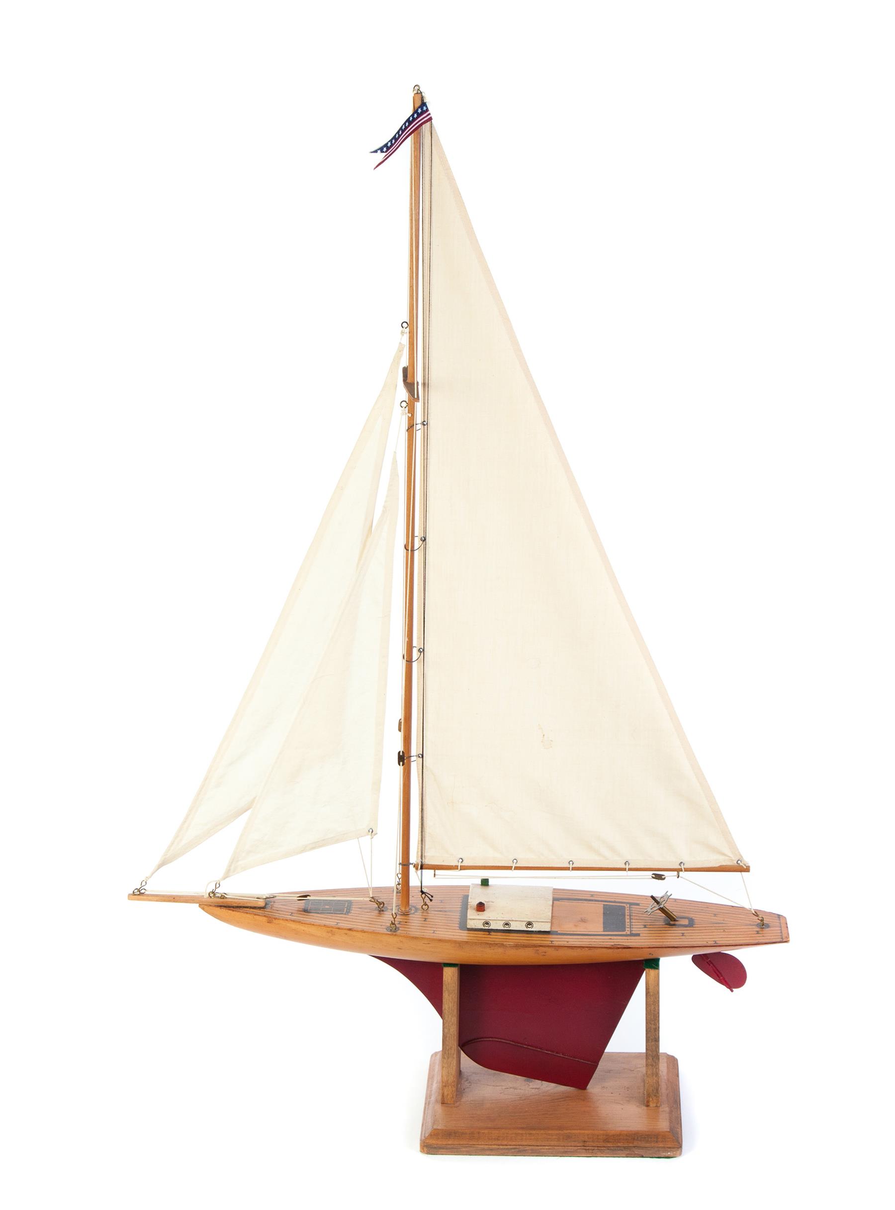 Appraisal: AMERICAN POND SAILER Attributed to Keystone Toys Massachusetts ca s