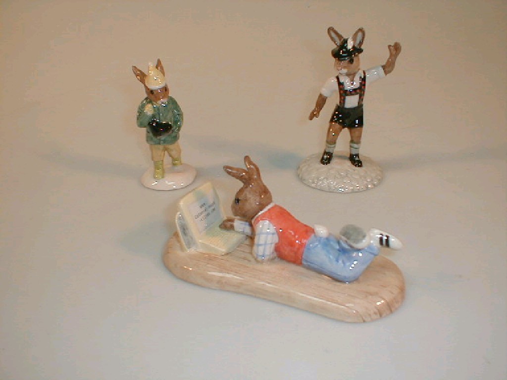 Appraisal: Three Royal Doulton Bunnykins figures - Online Ltd Ed DB