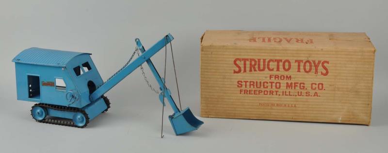 Appraisal: Structo Pressed Steel Steam Shovel Toy Includes original box marked