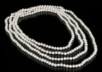 Appraisal: Another Inch Strand of Freshwater Cultured Pearls A wonderful inch