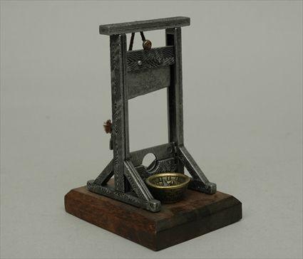 Appraisal: Miniature Model of a Guillotine