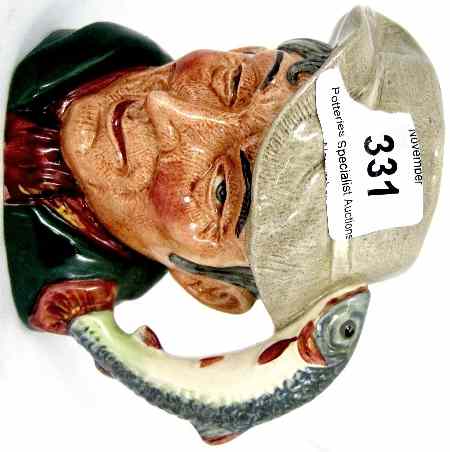 Appraisal: Royal Doulton Small Character Jugs Lobsterman D Captain Ahab D