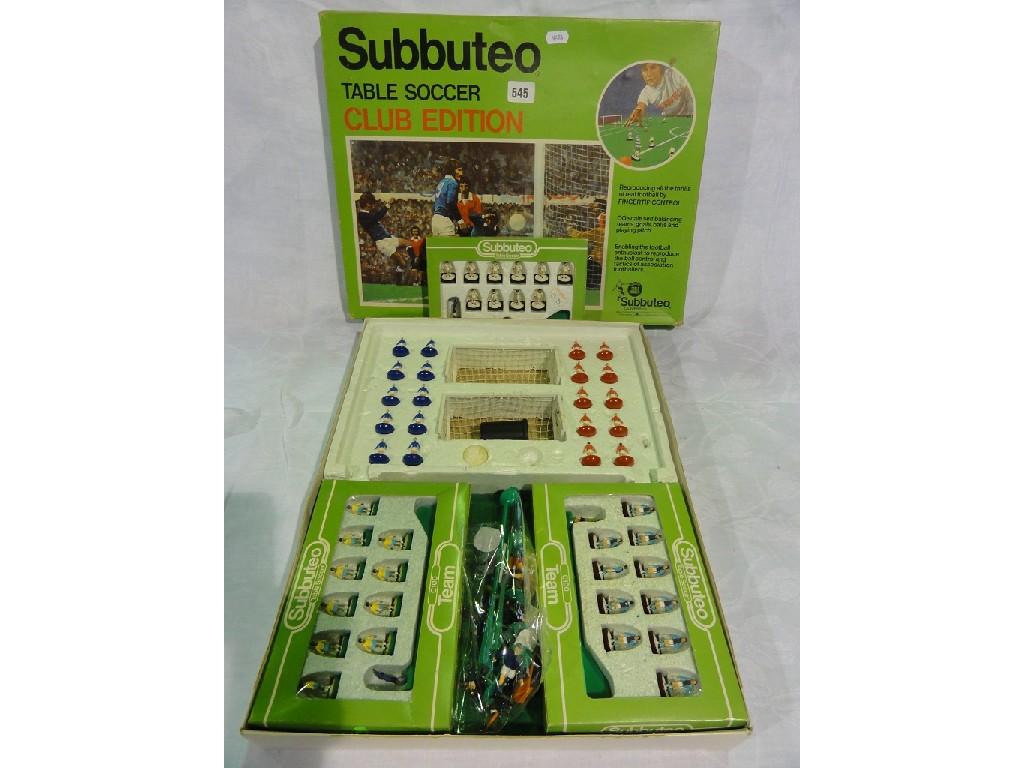 Appraisal: A Subbuteo table soccer game the Club Edition number H