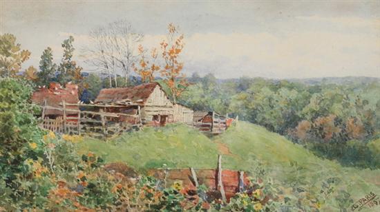 Appraisal: WALTER PARIS American - OLD FARM ON HILLTOP signed and