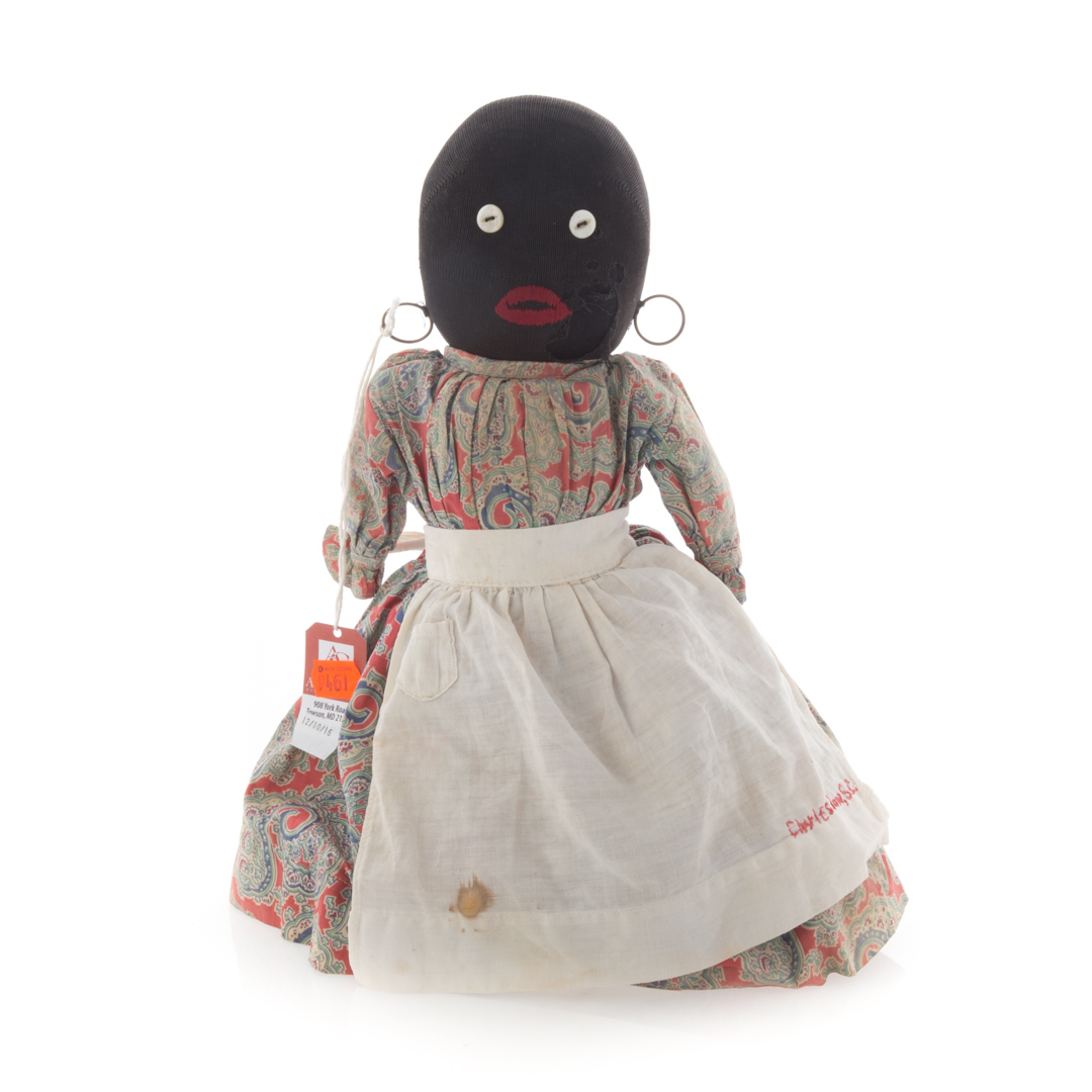 Appraisal: Black Americana primitive cloth doll