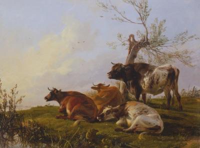 Appraisal: Thomas Sidney Cooper RA - Cattle in a Landscape signed