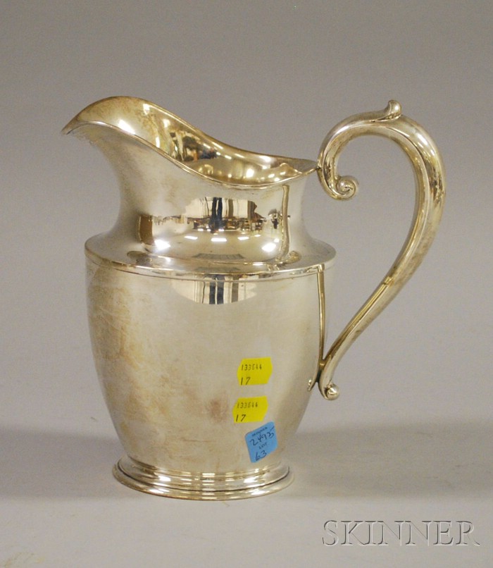 Appraisal: Wallace Sterling Silver Water Pitcher pints approx troy oz