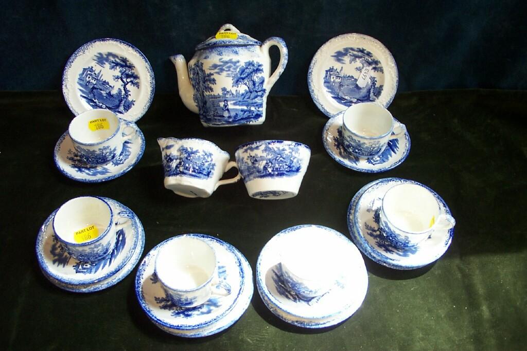 Appraisal: A collection of late th century blue and white printed