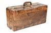 Appraisal: SUITCASE - Alligator circa nickel plated brass hardware high wide