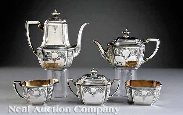 Appraisal: A Tiffany and Co Sterling Silver Coffee and Tea Service