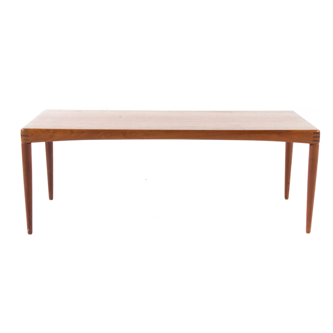 Appraisal: Bramin Danish Modern teakwood coffee table mid- th century flat