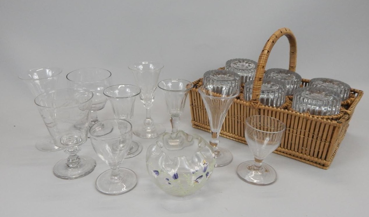 Appraisal: Various thC and later glasses to include a set of