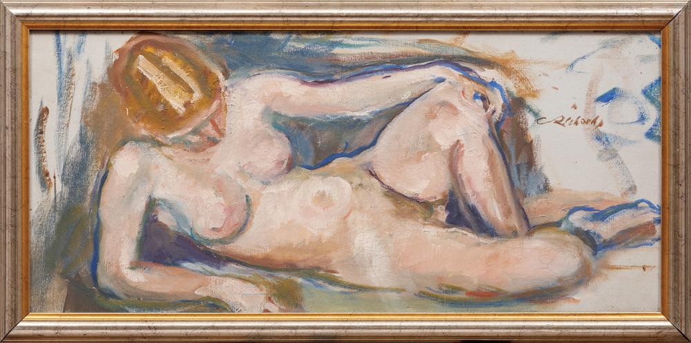 Appraisal: Charles Whitfield Richards American Louisiana - Reclining Nude oil on