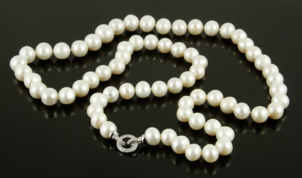 Appraisal: - South Sea Pearl Necklace South Sea pearl necklace pearls