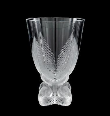 Appraisal: A Lalique 'Osmonde' Vase ca Approx H and - D