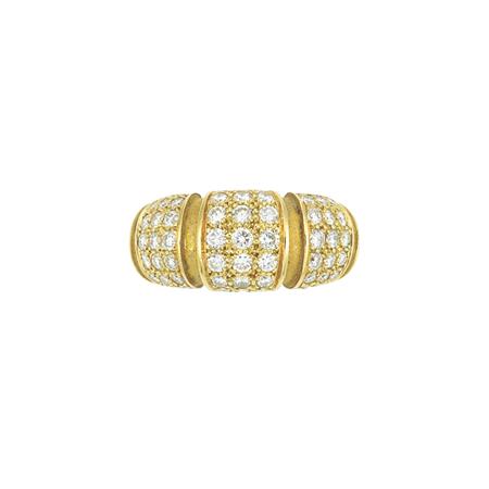 Appraisal: Gold and Diamond Bombe Ring Mauboussin Estimate -