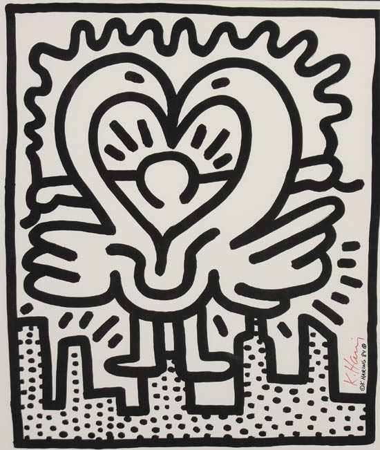 Appraisal: Lot Property of Various Owners Keith Haring American - Kutztown