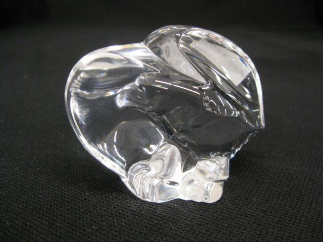 Appraisal: Steuben Crystal Figural Eagle Paperweight or hand cooler wide signed