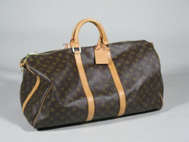 Appraisal: Louis Vuitton Duffel Bag Speedy with all over monogram and