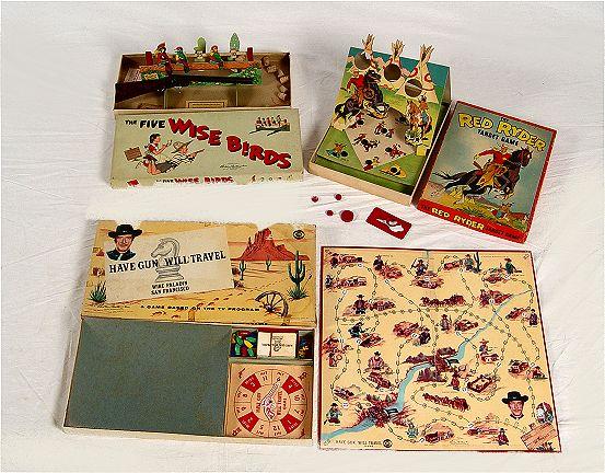 Appraisal: COLLECTION OF VINTAGE BOARD TARGET GAMES To include Parker Brothers