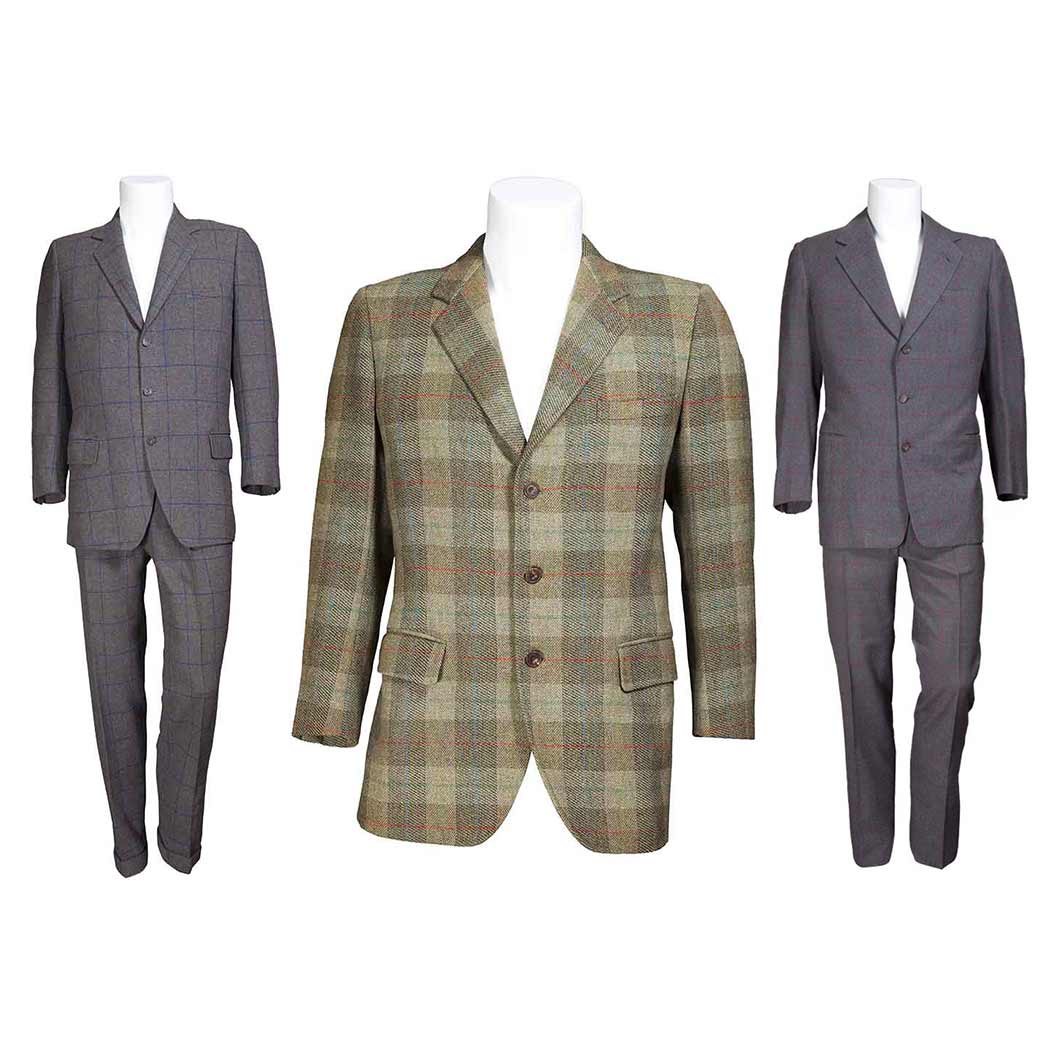 Appraisal: Collection of Plaid Suits and a Jacket Comprising a gray