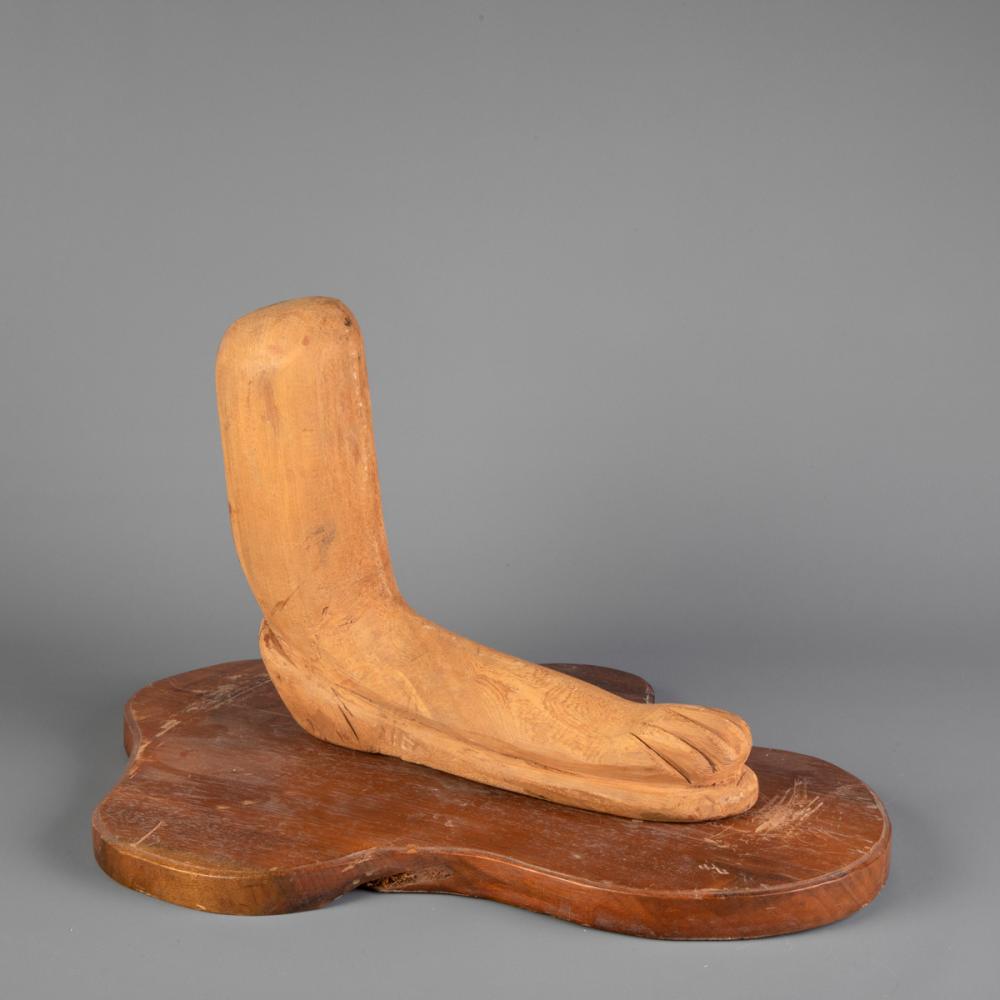 Appraisal: PATROCINO BARELA UNTITLED FOOT Patrocino Barela - Untitled Carved Foot