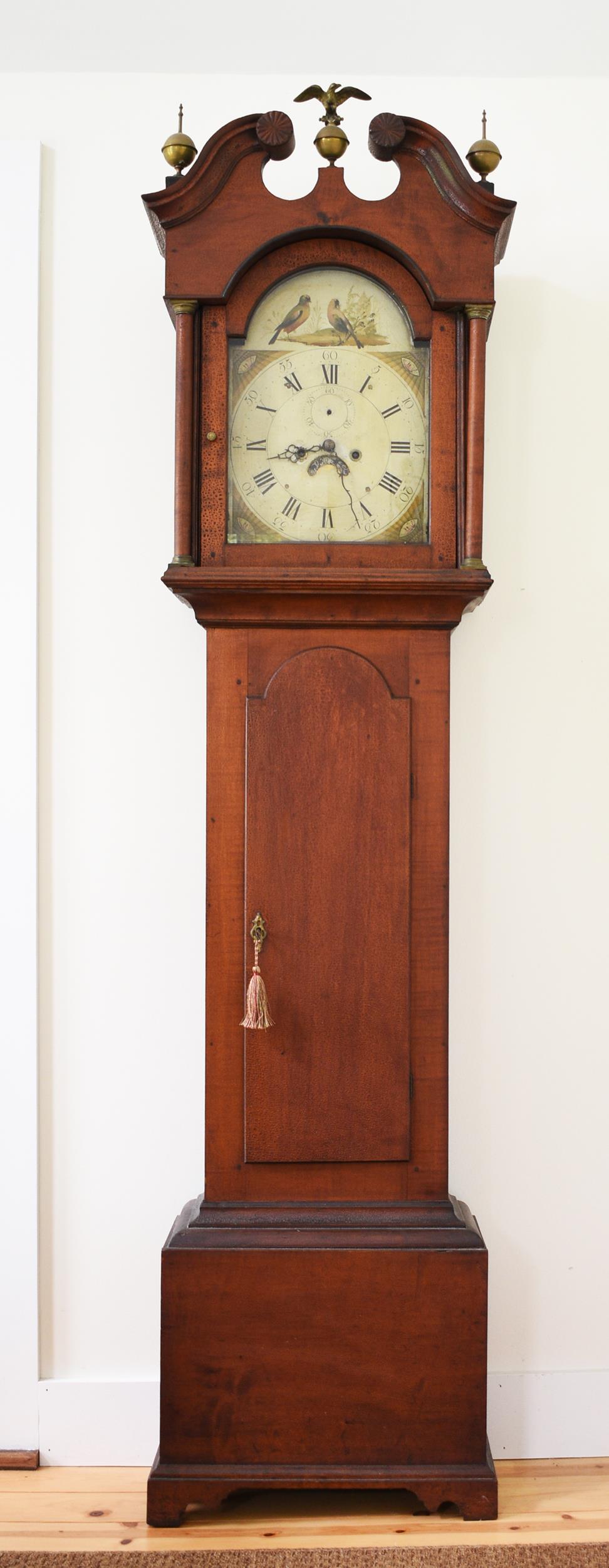 Appraisal: TH C NH FEDERAL TALL CLOCK HOBBS AUSTIN FAMILY A