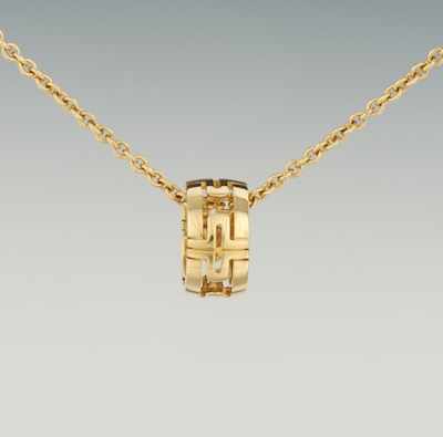 Appraisal: A Bulgari k Gold Necklace from Parentesi Collection k yellow