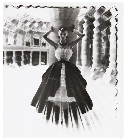 Appraisal: Weegee - Fashion Study Strapless Dress Paris ca Gelatin silver