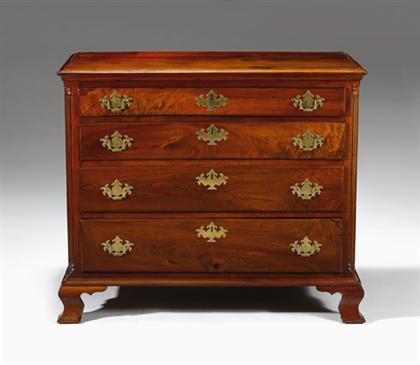 Appraisal: Chippendale walnut chest of drawers philadelphia pennsylvania circa The rectangular